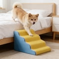 thumbnail image 4 of Deeceymbur Foam Pet Stairs for Dogs Cats Non Slip Surface Washable Cover Portable Step Ramp Supportive Design for Senior Small Medium Pet Indoor Rest, 4 of 6