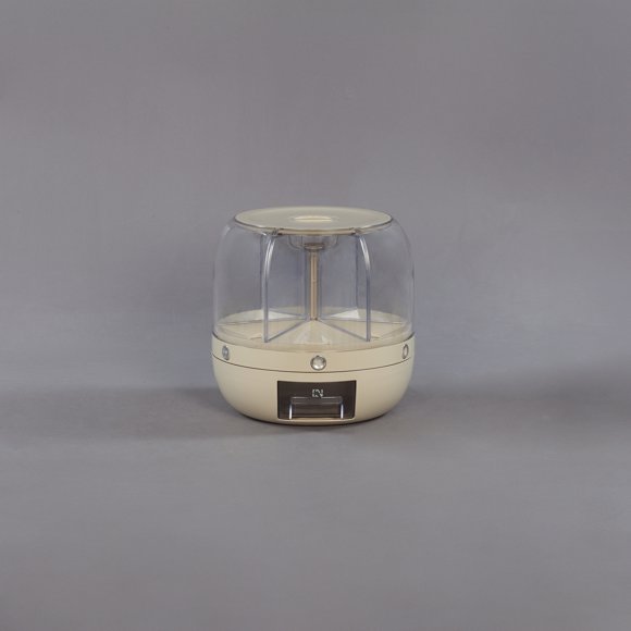 BOX001 - (Large) Divided Rotating Grain Rice Storage Box