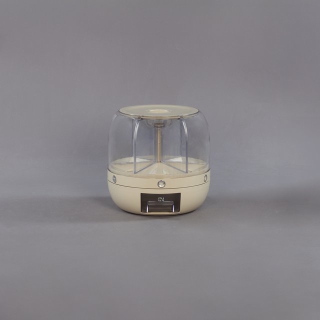 BOX001 - (Large) Divided Rotating Grain Rice Storage Box