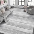 thumbnail image 1 of Premium Modern Abstract Rug - Stain Resistant Non-Slip Area Rug for Living Room Bedroom Dining Room Office Carpet - Grey 5x7, 1 of 8