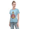 thumbnail image 4 of Women's Basic Short Sleeve T-Shirt One Piece Luffy, 4 of 6