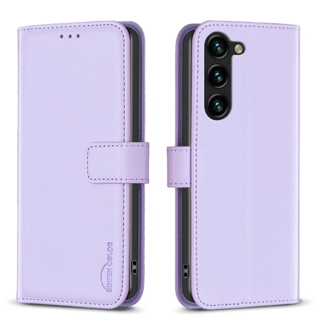 Compatible avec Samsung Galaxy S24 Plus Étui Portefeuille avec Fentes pour Cartes Fermeture Magnétique Couverture Folio à Rabat