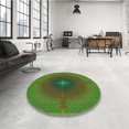 thumbnail image 4 of Ahgly Tapis Rectangulaire Lavable en Machine Intérieur Transitionnel Vert Armée, 2 Pieds x 4 Pieds, 4 of 7