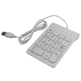 thumbnail image 1 of 3X Mini USB Wired Numeric Keypad Numpad 18 Keys Digital Keyboard for Accounting Teller Laptop Windows Android (White), 1 of 7
