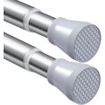 thumbnail image 1 of ZipGlo Tension Curtain Rod 2pcs Tension Rods For Windows 28 To 48 Inch Spring Curtain Rod Adjustable Tension Rod silver 2p, 1 of 8