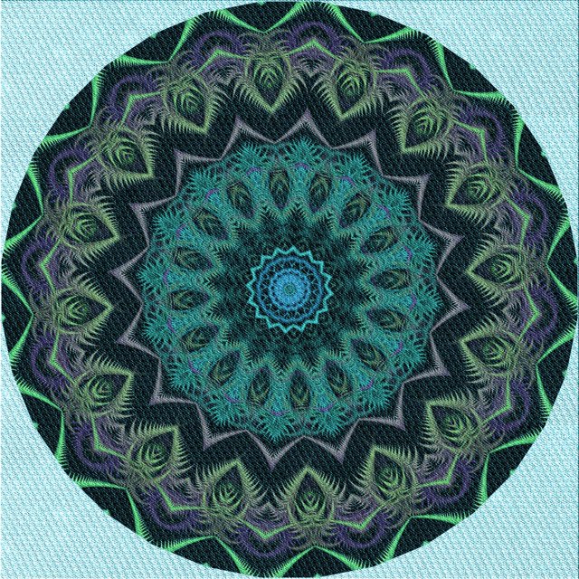 Ahgly Company Machine Washable Indoor Square Transitional Deep Teal Green Area Rugs, 8' Square