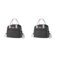 thumbnail image 2 of ZheElen Pack Lunch With Confidence Insulated Bento Bag Designed For Large Capacity With Strap+Black 2Set, 2 of 6