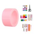 thumbnail image 3 of facefd Bulles Double Face pour Enfants Classe Bricolage Fait Main 1 Rouleau avec Outils Complets Rose, 3 of 9
