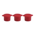 thumbnail image 1 of WHEANG Wine Bottle Cap Reusable And Sealing Cap Silicone Cork Keeps Wine Fresh For Days In Air Tightness Set Of 3, 1 of 5