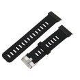 thumbnail image 2 of Silicone Smart Watch Strap Size Adjustable Metal Buckle 2 Colors Watch Band for COROS Vertix 2 Black Green, 2 of 10