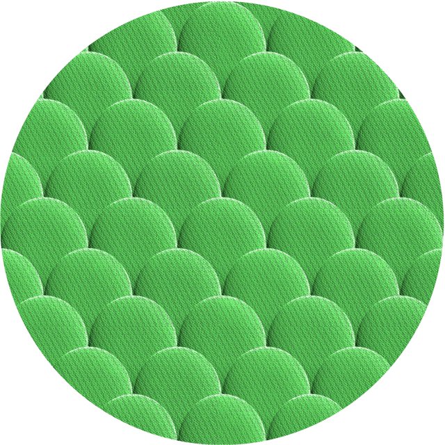 Ahgly Company Tapis de Zone Ronds d'Intérieur Lavables à la Machine, Transitionnels, Vert Néon, 4 Pieds Rond