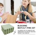 thumbnail image 2 of Foam Blocking Mats Knitting Extension Kit Thick Precise Blocking Boards With T-Pins DIY Knitting And Crochet Accessories, 2 of 6