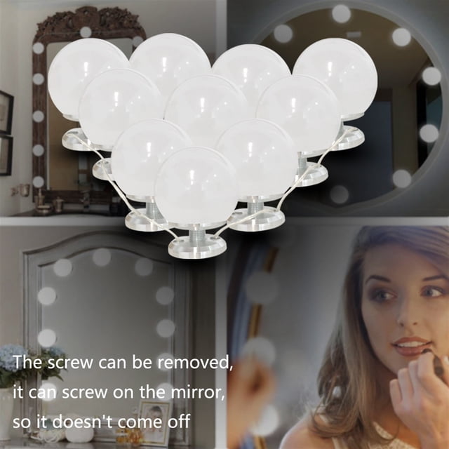 LED Mirror lights Kit Makeup Lights Vanity 6/10 Bulbs for bathroom wall, dresser dimer with in Linkable Linkable. ,Widely Use
