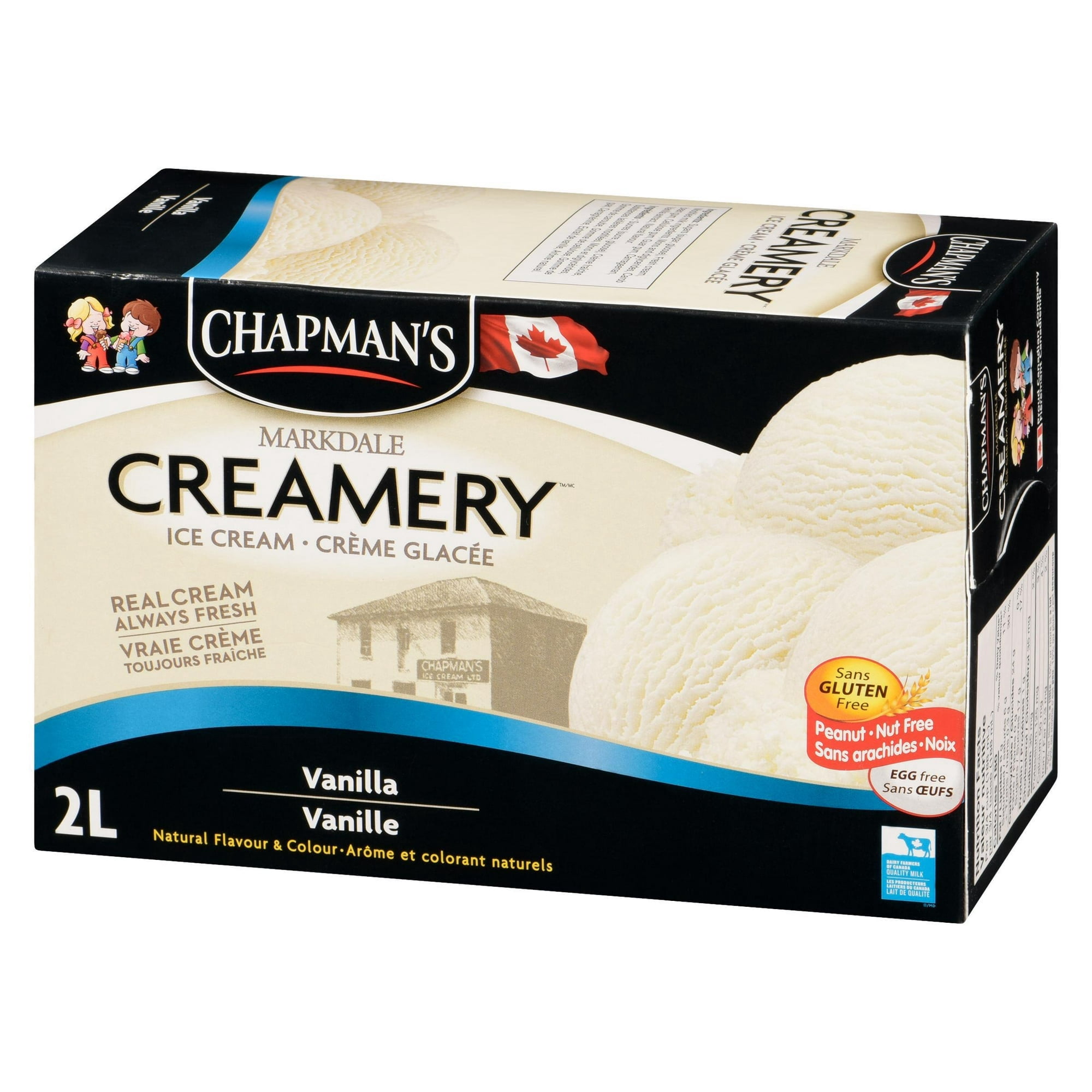 Chapman's Markdale Creamery Crème Glacée à la Vanille dans un Carton 2L