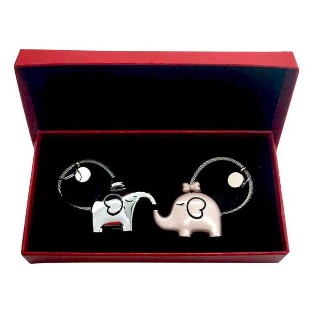 Cadeaux de la Saint-Valentin, Cadeaux de Noël pour Mari 2 Pcs Cadeau de la Saint-Valentin Cadeau de Noël Porte-Clés Rond en Acier Inoxydable Cadeaux de la Saint-Valentin pour Lui, Cadeaux de la Saint-Valentin pour Lui