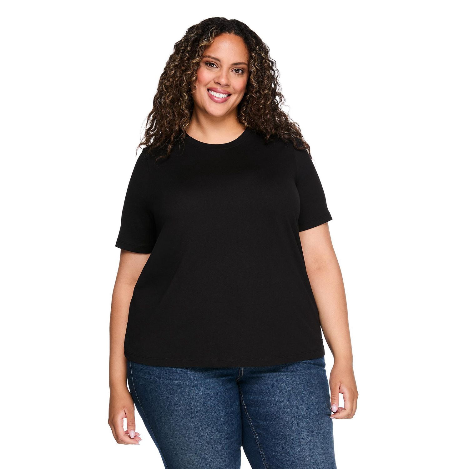 T-shirt à encolure ras du cou Lane Bryant Plus pour femmes
