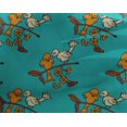 thumbnail image 4 of oneOone Georgette Viscose Fabric Leaves|Bird & Floral Block Printed Craft Fabric BTY 42 Inch Wide, 4 of 4