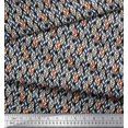 thumbnail image 3 of Soimoi Rayon Fabric Leaves Small Print Fabric by The Yard 56 Inch Wide, 3 of 3