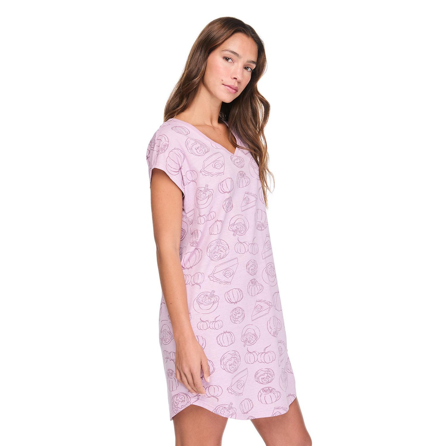 Chemise de nuit à encolure en V George pour femmes