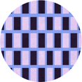 thumbnail image 1 of Ahgly Company Machine Washable Indoor Round Transitional Blue Angel Blue Area Rugs, 7' Round, 1 of 7