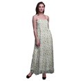 thumbnail image 1 of Bimba Robe à Bretelles Spaghetti Fluide Smockée à Imprimé de Fleurs et de Feuilles Bimba pour Femmes - Petit, 1 of 7