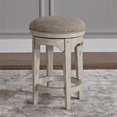 thumbnail image 1 of Beaumont Lane Tabouret Pivotant en Chenille Tweed Ivoire, 1 of 2