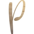 thumbnail image 1 of Unpainted Wood Letter P Craft, Paintable 5'' Tall Wood Alphabet Letter, DIY Nicholia Script Font, 1 of 3