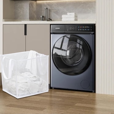 Clearance! Laundry Basket Bag With Handles Portable Laundry Basket Mesh Laundry Hamper Basket Folding Dirty Clothes Sundries Storage Bag Clearance Sales Deals #20