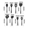 thumbnail image 3 of Nylon Kitchen Utensil Set Nonstick Safe Spoon Spatula Turner | Heat Resistant Cooking Tools for Stirring Flipping Serving | Soft Grip Handle Kitchen Gadgets for Nonstick Pots Pans Cookware, 3 of 6