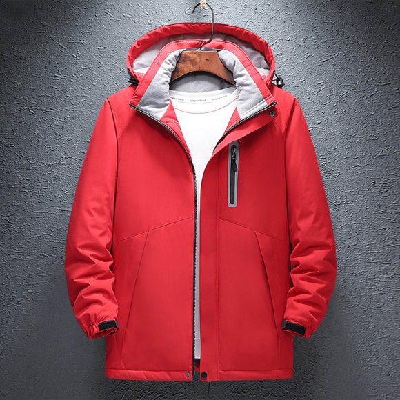 Meichang Heated Jackets Men and Women Waterproof Outdoor Hiking Outerwear Rechargeable Electric Heated Jacket Hunting Warm Hooded Heated Clothing