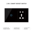 thumbnail image 3 of Amdohai 95- Prise Murale Wi-Fi Smart avec 1 Gang de Lumières Tactiles, 3 of 6