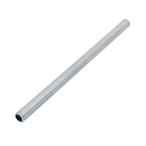 Unique Bargains Metric M10 1mm Pitch Thread Zinc Plated Pipe Nipple Lamp Parts 185mm Long