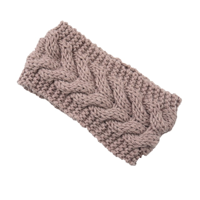 Femmes Hiver Bandeau Élasticité Tête Chaud Conception Chunky; Mode Dames Oreille Muffs Style Simple Accessoires de Cheveux pour les Femmes Cameo Brun