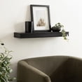 thumbnail image 3 of Hometrends 23in Wynot MDF Floating Wall Shelf Black, 3 of 7