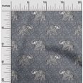 thumbnail image 1 of oneOone Tissu Popeline de Coton Imprimé Éléphant au Mètre 42 Pouces de Large, 1 of 4