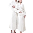 thumbnail image 1 of Women'S Double Pocket Flannel Bathrobe Soft And Warm Double Faced Velvet Bathrobe Pajamas And Home Wear Bathrobe Robe, 1 of 6
