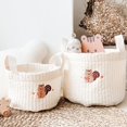 thumbnail image 3 of Storage Basket Storage Basket Soft Texture Wide Application Cotton Assorted Cartoon Organizer Box Household Supplies, 3 of 6