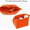 thumbnail image 4 of Purse Organizer Insert for Le Pliage S Handbags Insert Organizer（Orange, Small）, 4 of 6