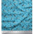 thumbnail image 1 of Soimoi Georgette Viscose Tissu Notes, Piano & Guitare Instrument de Musique Tissu Imprimé 1 Yard 42 Inch Wide, 1 of 3