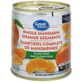 thumbnail image 1 of Great Value Quartiers Complets de Mandarines dans un Sirop Léger, 1 of 4