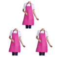 thumbnail image 3 of Transemion 12pcs Tablier Femme avec Poches Efficace et Élégant Compagnon de Cuisine Réglable Demi-Longueur Tablier Adulte Polyester Rose Rouge 3Set, 3 of 6