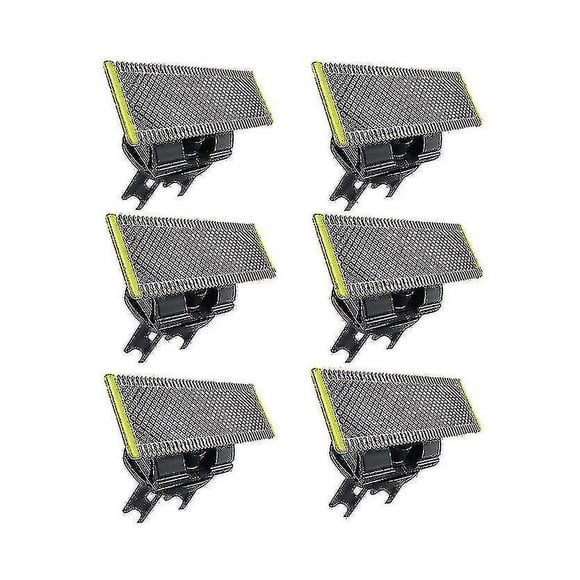 6pcs Blade Compatible With Philips Oneblade Compatible With Blade Beard Shaver Head Qp210 Qp220 Qp230 Qp2520 Qp2530 Qp2527 Qp2533 Qp2630 Qp6520YOUYOU
