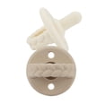 thumbnail image 1 of Itzy Ritzy Sweetie Soother 2-Pack Silicone Pacifier, Toast and Buttercream, for Infants, 0+ Months, 1 of 4