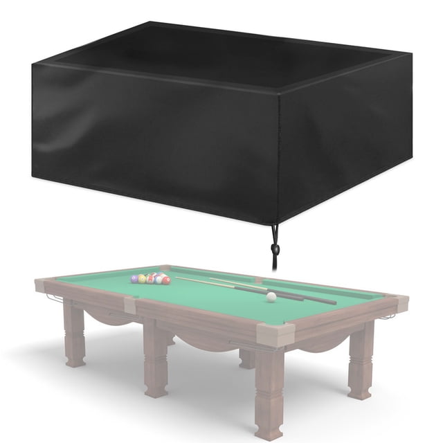 9ft Waterproof Billiard Table Cover Folding Pool Table Cover Dustproof Cover Resistant Durable Oxford Furniture Protection Case for Indoor Outdoor L