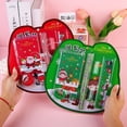 thumbnail image 2 of 8Pcs/set Christmas Pencils Stationary Set Cartoon Eraser Ruler School Supplies, 2 of 4