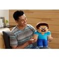 thumbnail image 2 of Minecraft Steve 16-in Scale Jumbo Plush Figure, Pixelated Design, 2 of 6