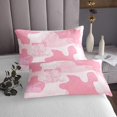 thumbnail image 3 of Erosebridal Vintage Minimalism Coverlet Set Queen, Camouflage Bedding Set, Abstract Geometry Bed Set, Lightweight Room Decorative, 3pcs, 3 of 5