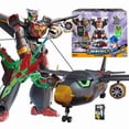 thumbnail image 3 of New Metal Cardbot Transforming Robot to Car Action Figures BLUE COP with Card Car Toys for Child Gift, 3 of 5