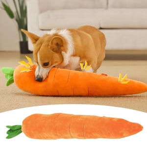 WIFKLSIIPG 29.5inch large Carrot Toys Pet Dog and Cat Chew Toys Carrot Dog Toys 2 in 1 Toys and Pillows Dog Chew Toys Cute Non Stuffing Carrot Soft