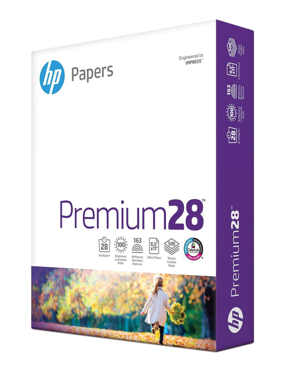 HP Premium28 Multipurpose Paper, Letter Size, 28 lb, 500 Sheets